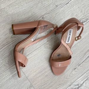 Steve Madden Carrson high heel block sandals.